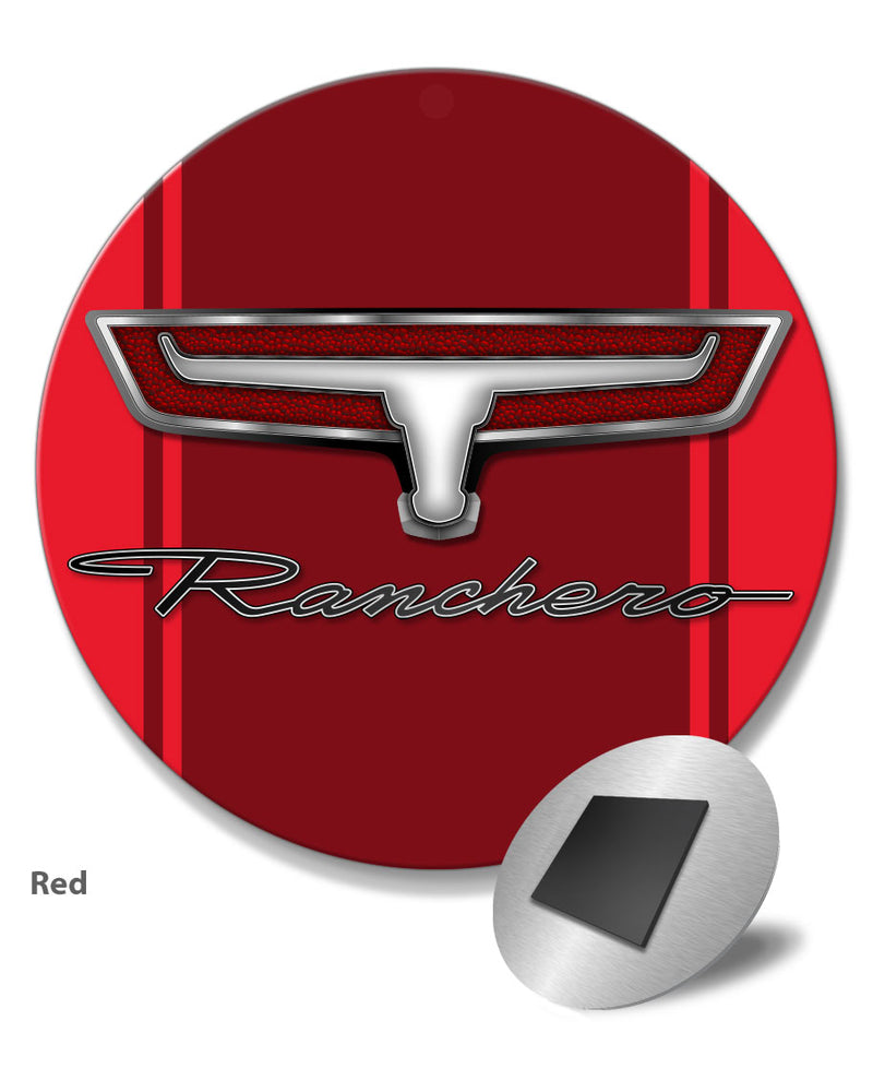 1966 - 1967 Ford Ranchero Emblem Round Fridge Magnet