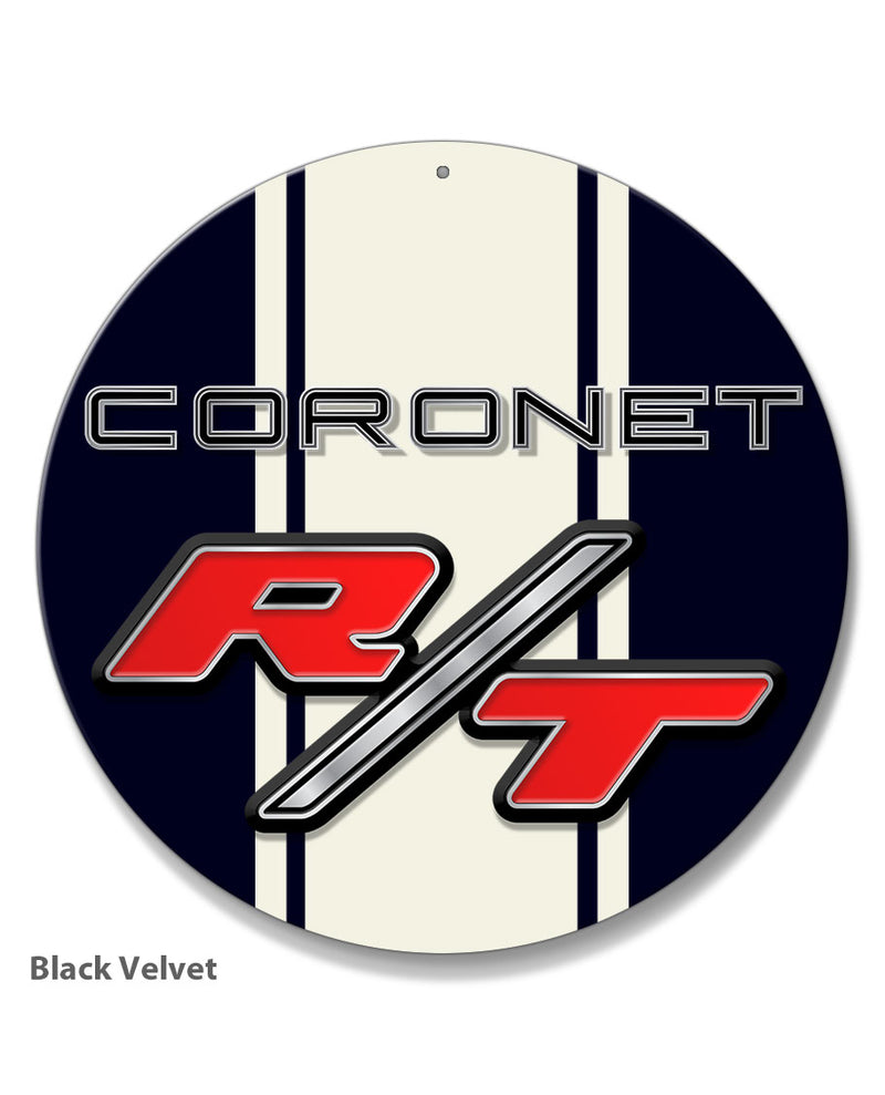 Dodge Coronet RT 1967 - 1968 Emblem Novelty Round Aluminum Sign