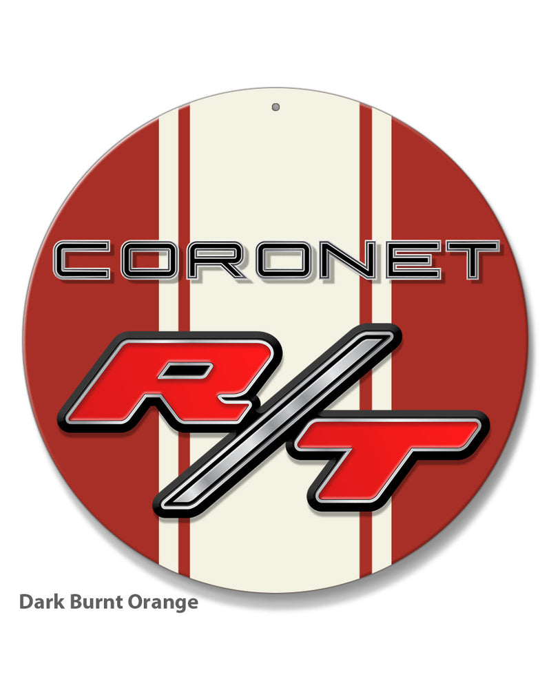 Dodge Coronet RT 1967 - 1968 Emblem Novelty Round Aluminum Sign