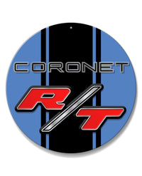 Dodge Coronet RT 1967 - 1968 Emblem Novelty Round Aluminum Sign