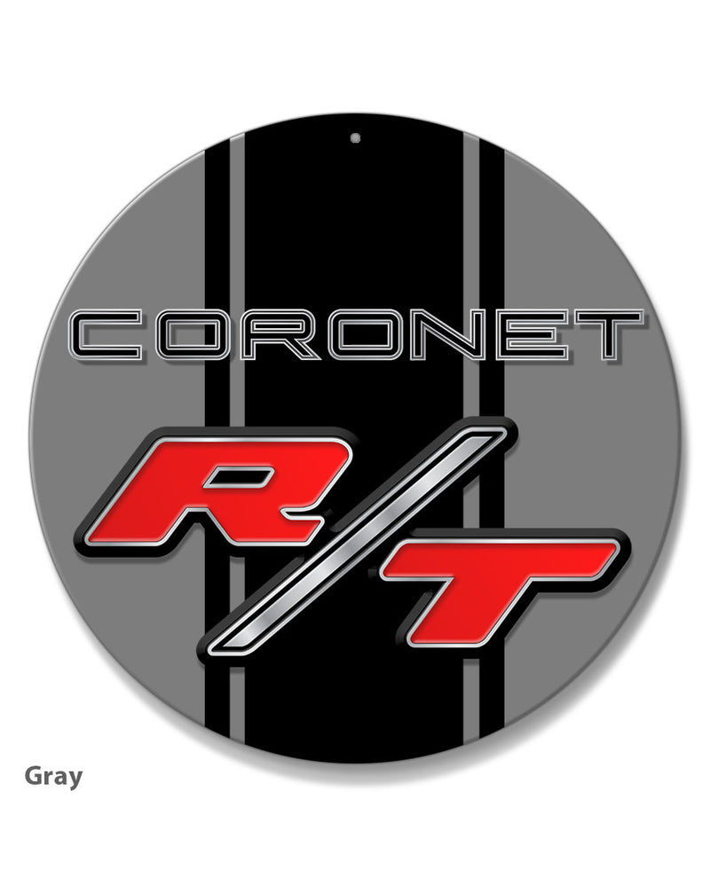 Dodge Coronet RT 1967 - 1968 Emblem Novelty Round Aluminum Sign