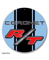 Dodge Coronet RT 1967 - 1968 Emblem Novelty Round Aluminum Sign