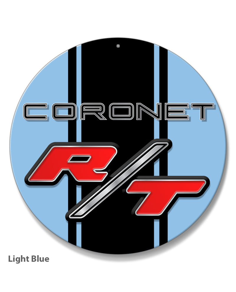 Dodge Coronet RT 1967 - 1968 Emblem Novelty Round Aluminum Sign