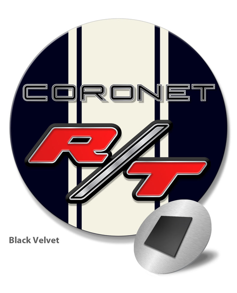Dodge Coronet RT 1967 - 1968 Emblem Novelty Round Fridge Magnet