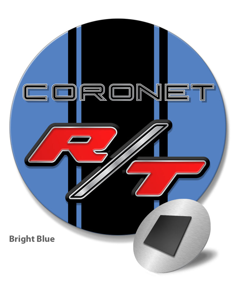 Dodge Coronet RT 1967 - 1968 Emblem Novelty Round Fridge Magnet