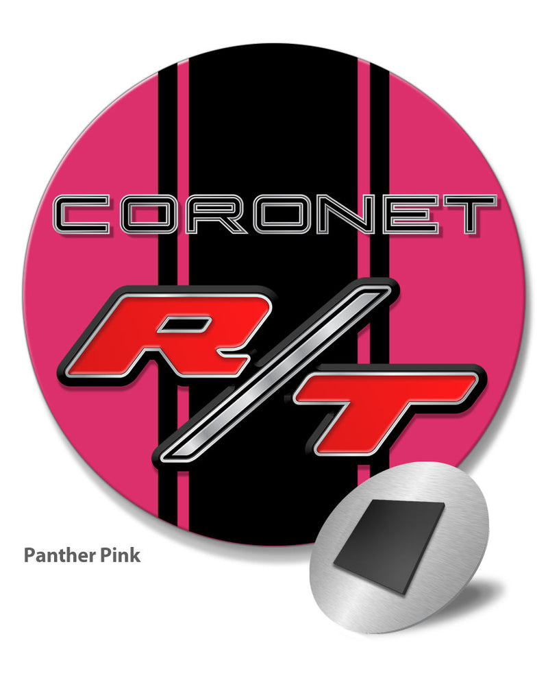 Dodge Coronet RT 1967 - 1968 Emblem Novelty Round Fridge Magnet