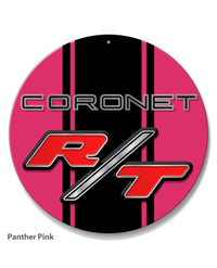 Dodge Coronet RT 1967 - 1968 Emblem Novelty Round Aluminum Sign