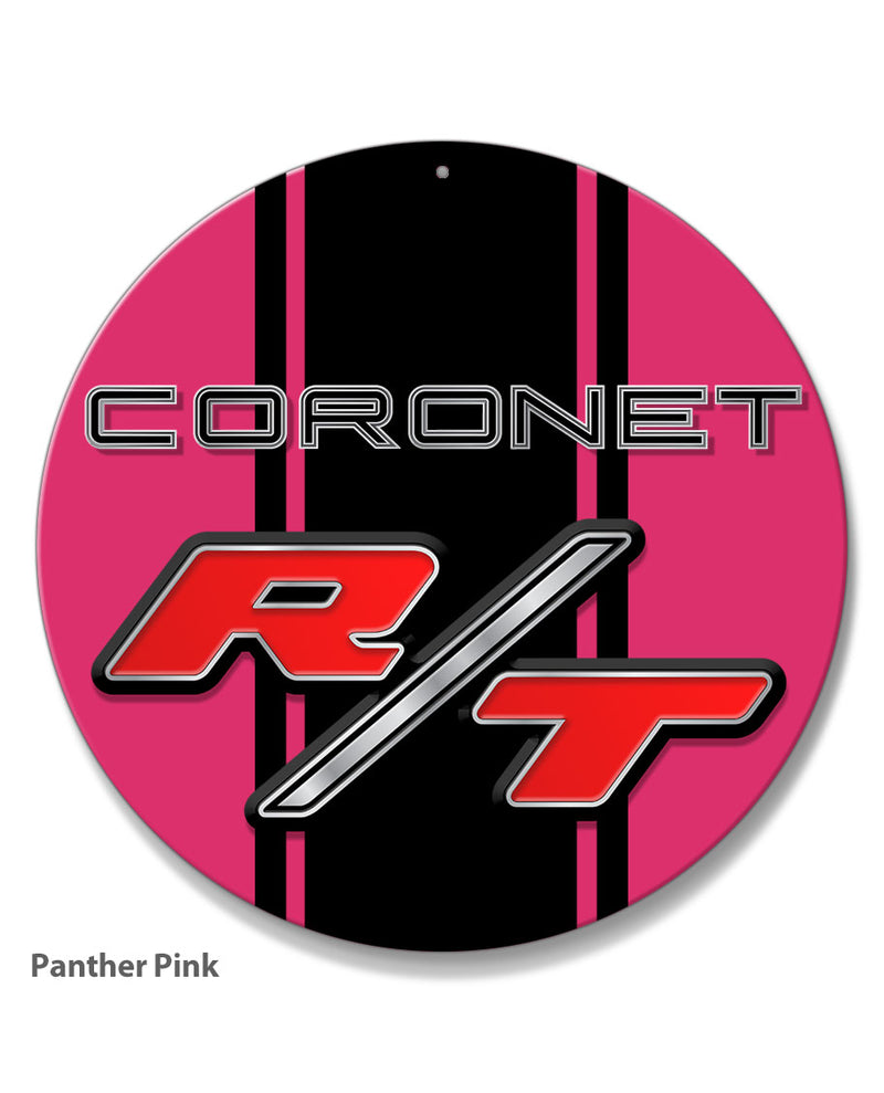 Dodge Coronet RT 1967 - 1968 Emblem Novelty Round Aluminum Sign