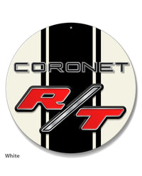 Dodge Coronet RT 1967 - 1968 Emblem Novelty Round Aluminum Sign