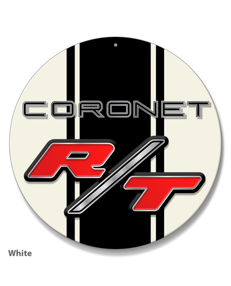 Dodge Coronet RT 1967 - 1968 Emblem Novelty Round Aluminum Sign