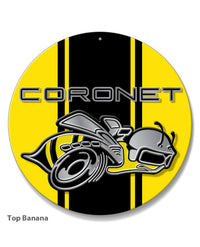 Dodge Coronet Super Bee 1968 Emblem Novelty Round Aluminum Sign