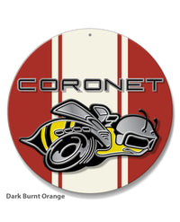 Dodge Coronet Super Bee 1968 Emblem Novelty Round Aluminum Sign