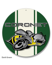 Dodge Coronet Super Bee 1968 Emblem Novelty Round Aluminum Sign