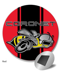 Dodge Coronet Super Bee 1968 Emblem Novelty Round Fridge Magnet