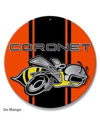 Dodge Coronet Super Bee 1968 Emblem Novelty Round Aluminum Sign