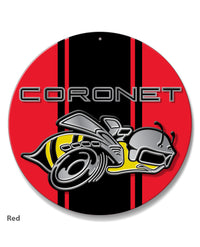 Dodge Coronet Super Bee 1968 Emblem Novelty Round Aluminum Sign