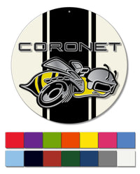 Dodge Coronet Super Bee 1968 Emblem Novelty Round Aluminum Sign