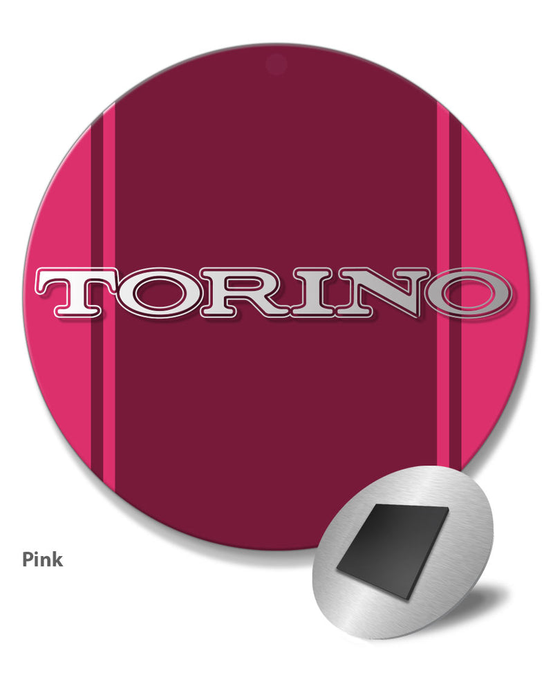 Ford Torino 1968 1970 Emblem Round Fridge Magnet