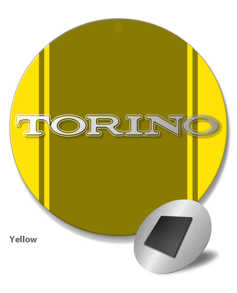 Ford Torino 1968 1970 Emblem Round Fridge Magnet