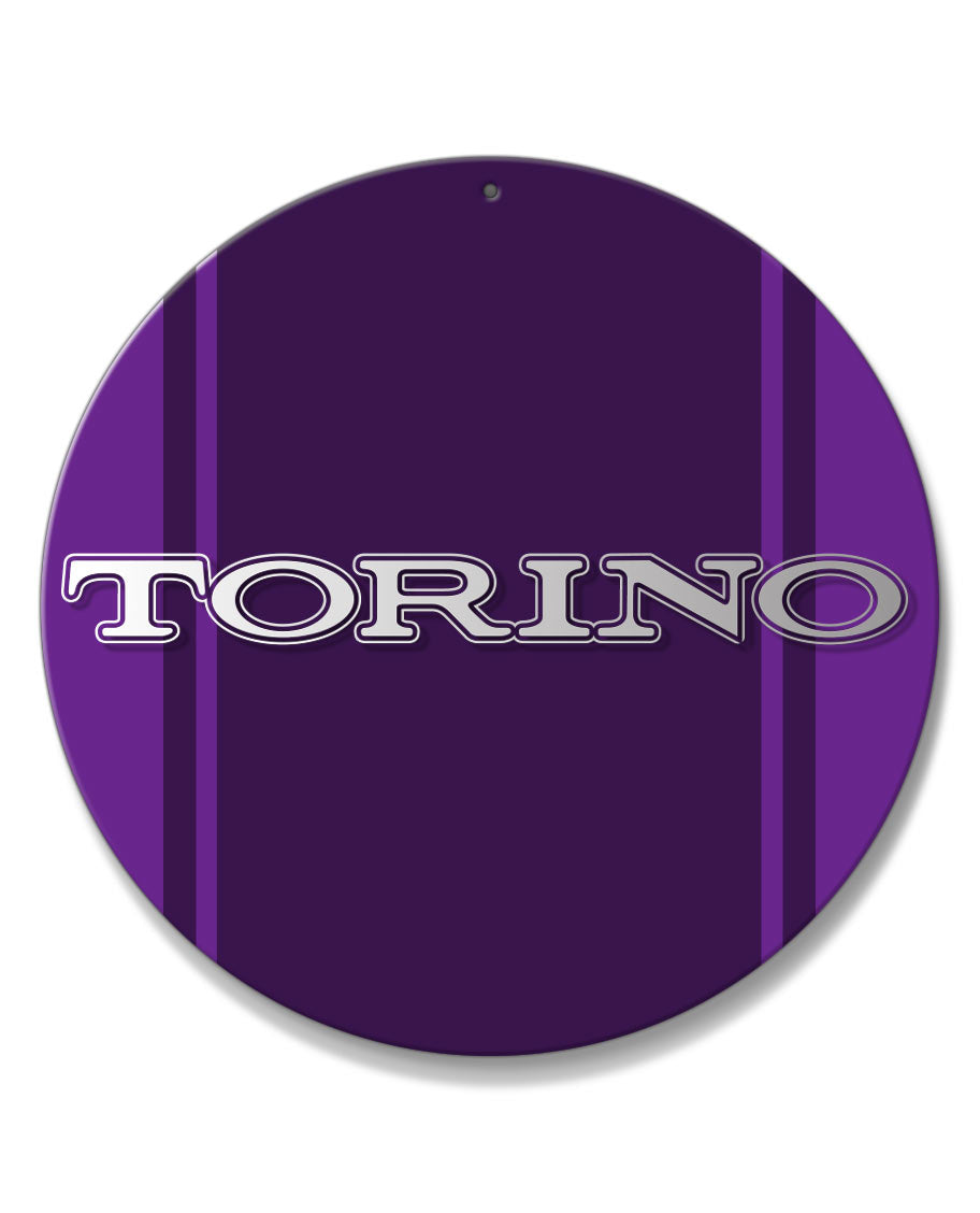 Ford Torino 1968 1970 Emblem Round Aluminum Sign