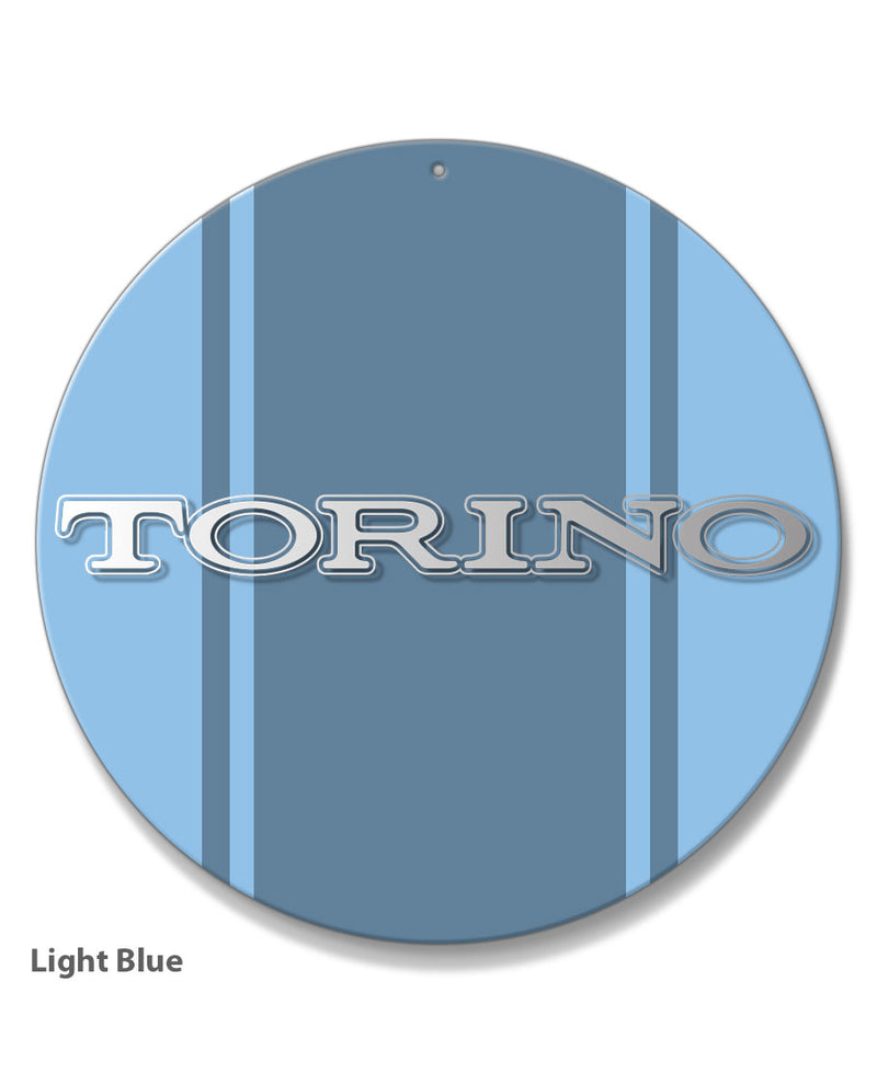 Ford Torino 1968 1970 Emblem Round Aluminum Sign