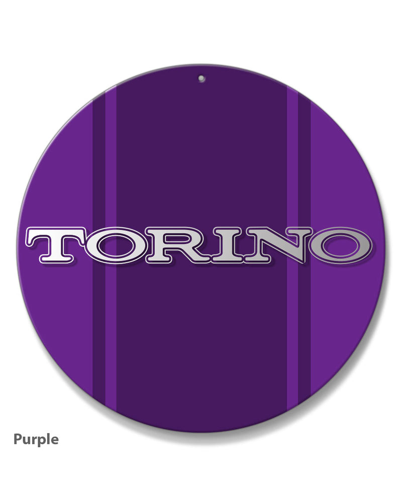 Ford Torino 1968 1970 Emblem Round Aluminum Sign