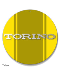 Ford Torino 1968 1970 Emblem Round Aluminum Sign