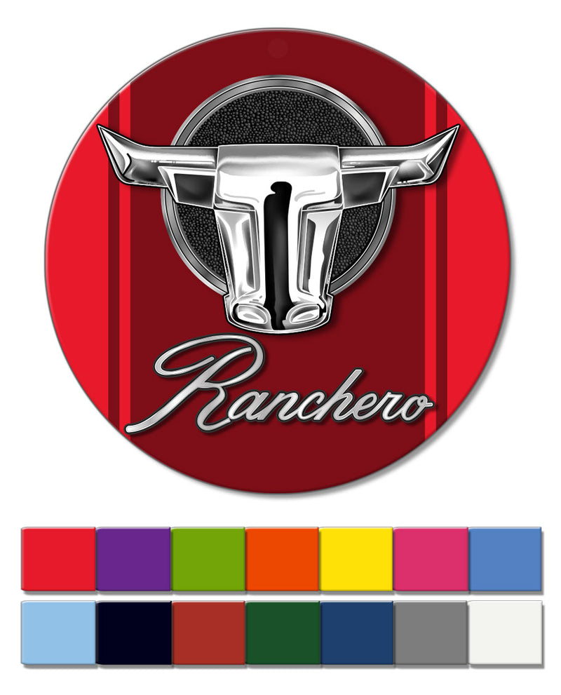 1968 - 1971 Ford Ranchero Emblem Round Fridge Magnet