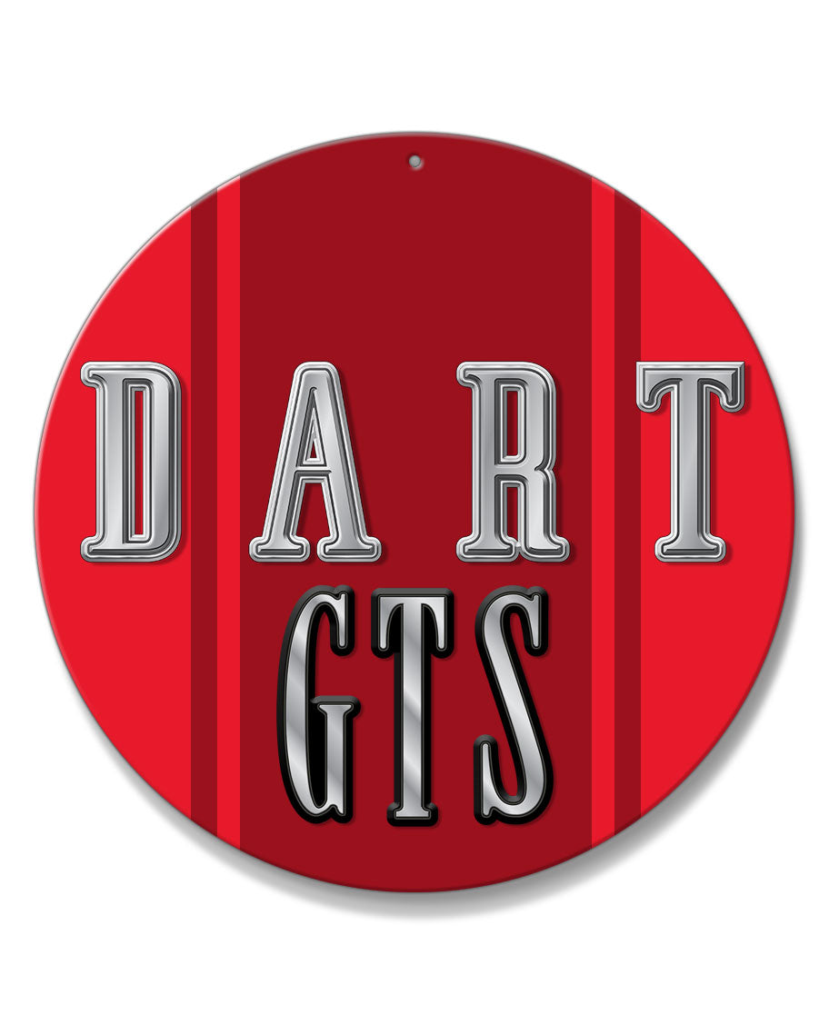 Dodge Dart GTS 1968 Emblem Novelty Round Aluminum Sign