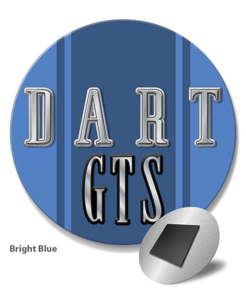 Dodge Dart GTS 1968 Emblem Novelty Round Fridge Magnet