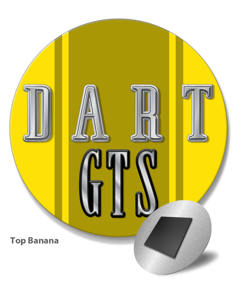 Dodge Dart GTS 1968 Emblem Novelty Round Fridge Magnet