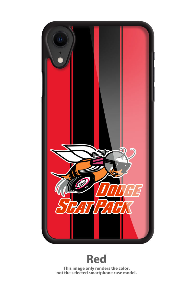 Dodge Scat Pack 1968 Emblem Smartphone Case - Racing Stripes - Logo