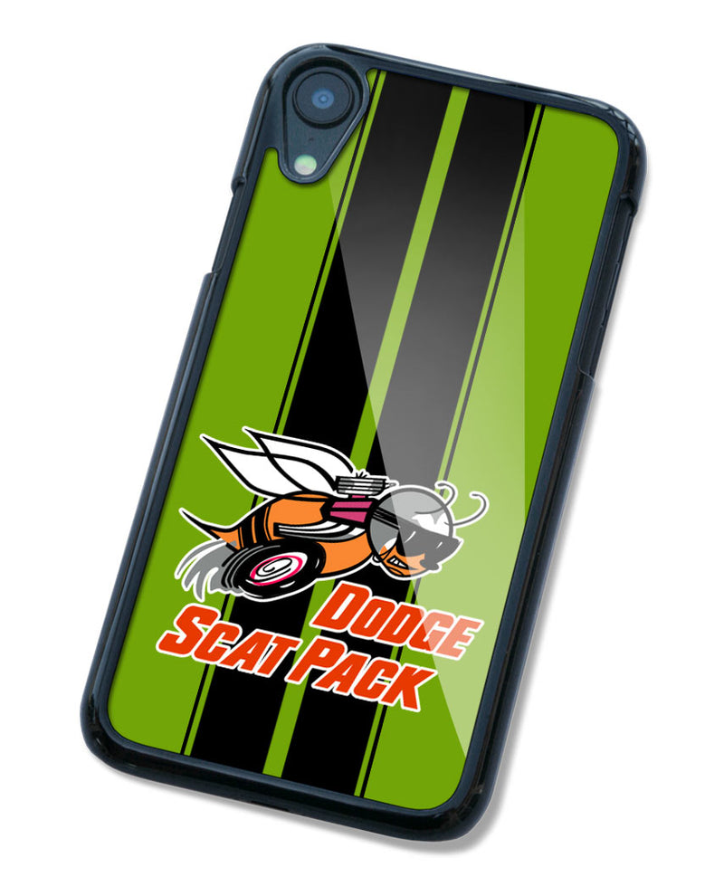 Dodge Scat Pack 1968 Emblem Smartphone Case - Racing Stripes - Logo