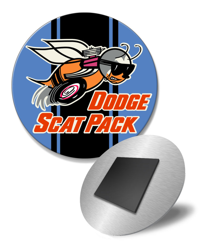 Dodge Scat Pack 1968 Emblem Round Fridge Magnet