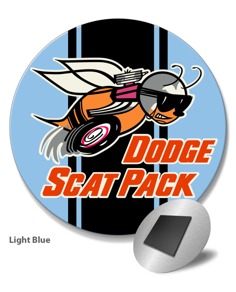 Dodge Scat Pack 1968 Emblem Round Fridge Magnet