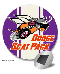 Dodge Scat Pack 1968 Emblem Round Fridge Magnet