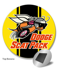 Dodge Scat Pack 1968 Emblem Round Fridge Magnet