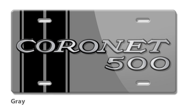 Dodge Coronet 500 1969 - 1972 Emblem Novelty License Plate