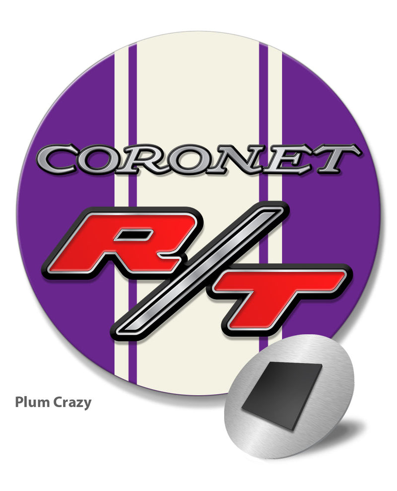 Dodge Coronet RT 1969 - 1970 Emblem Novelty Round Fridge Magnet