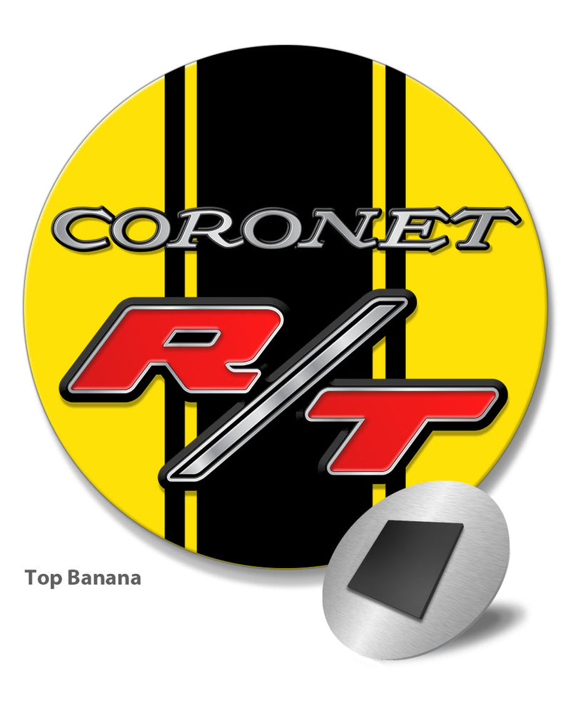 Dodge Coronet RT 1969 - 1970 Emblem Novelty Round Fridge Magnet