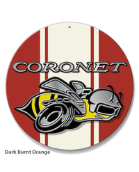 Dodge Coronet Super Bee 1969 - 1970 Emblem Novelty Round Aluminum Sign