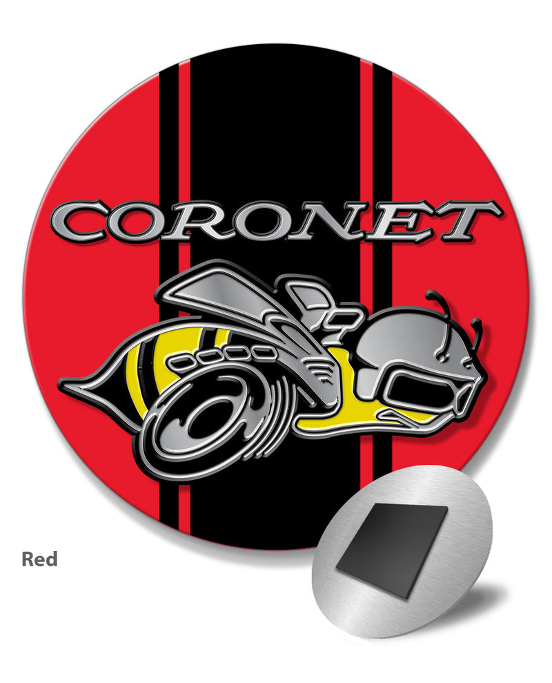 Dodge Coronet Super Bee 1969 - 1970 Emblem Novelty Round Fridge Magnet