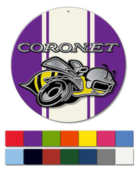 Dodge Coronet Super Bee 1969 - 1970 Emblem Novelty Round Aluminum Sign