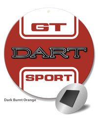 Dodge Dart GT Sport 1969 Emblem Novelty Round Fridge Magnet
