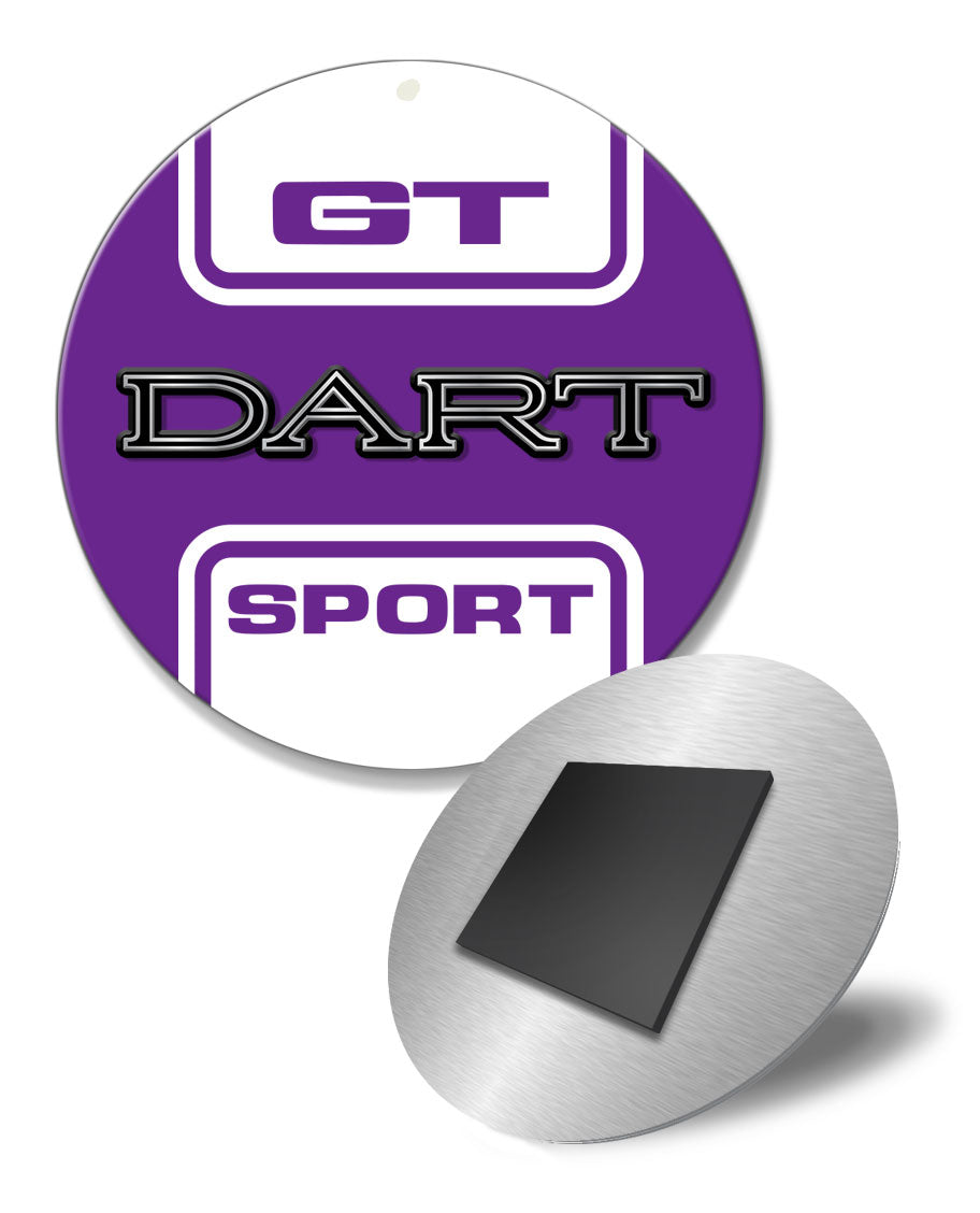 Dodge Dart GT Sport 1969 Emblem Novelty Round Fridge Magnet