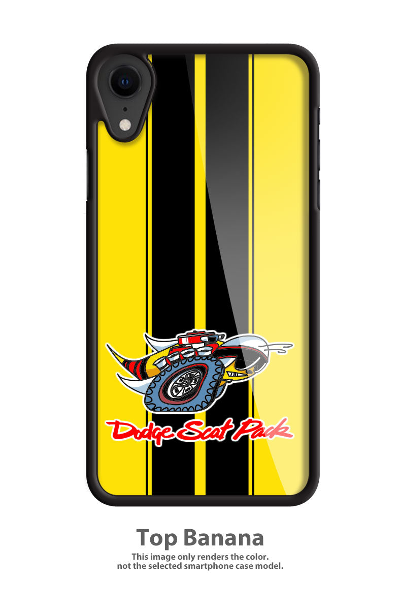 Dodge Scat Pack 1969 Emblem Smartphone Case - Racing Stripes - Logo