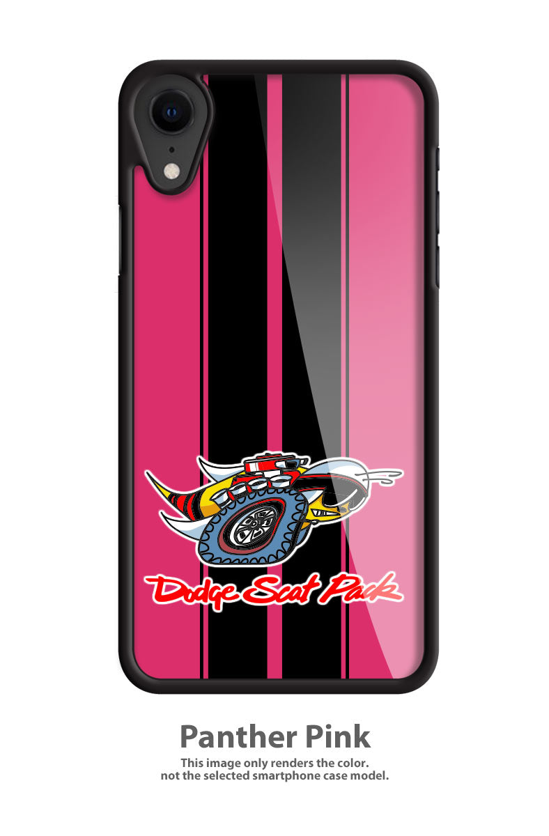 Dodge Scat Pack 1969 Emblem Smartphone Case - Racing Stripes - Logo