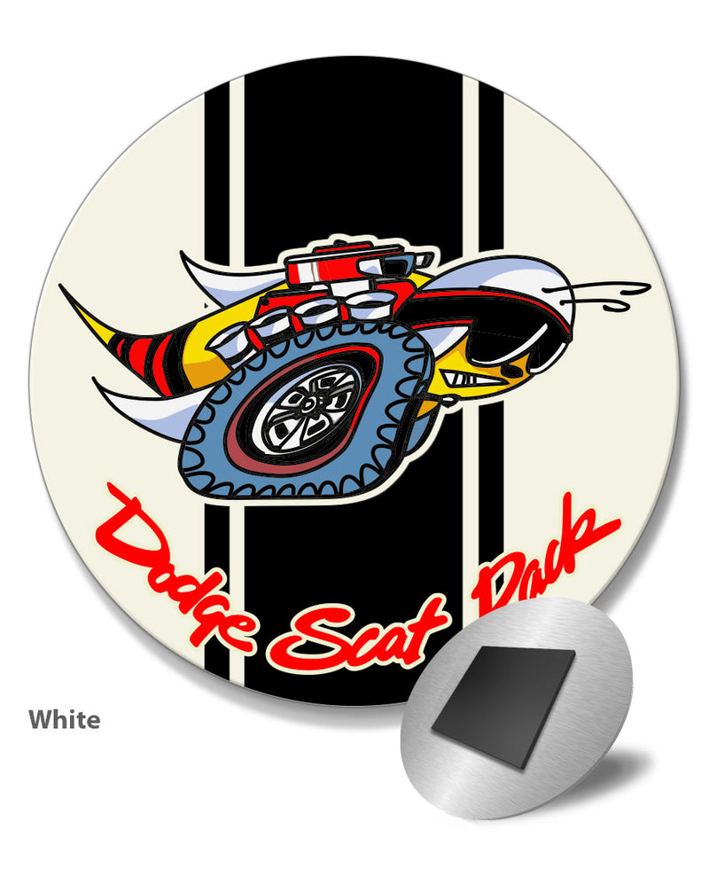 Dodge Scat Pack 1969 Emblem Round Fridge Magnet