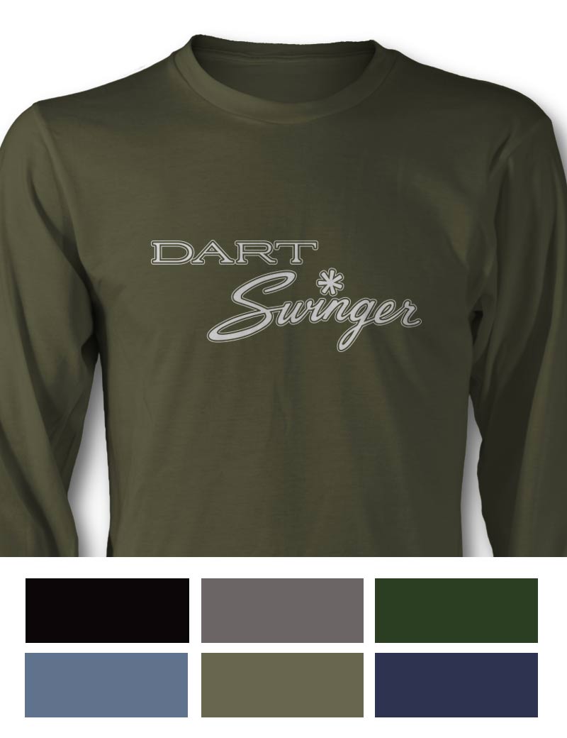 Dodge Dart Swinger 1970 Emblem T-Shirt - Long Sleeves - Emblem