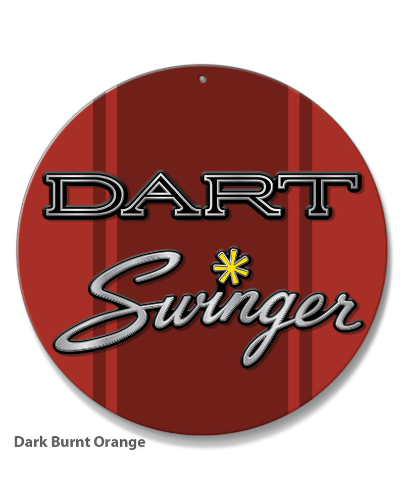 Dodge Dart Swinger 1970 Emblem Novelty Round Aluminum Sign